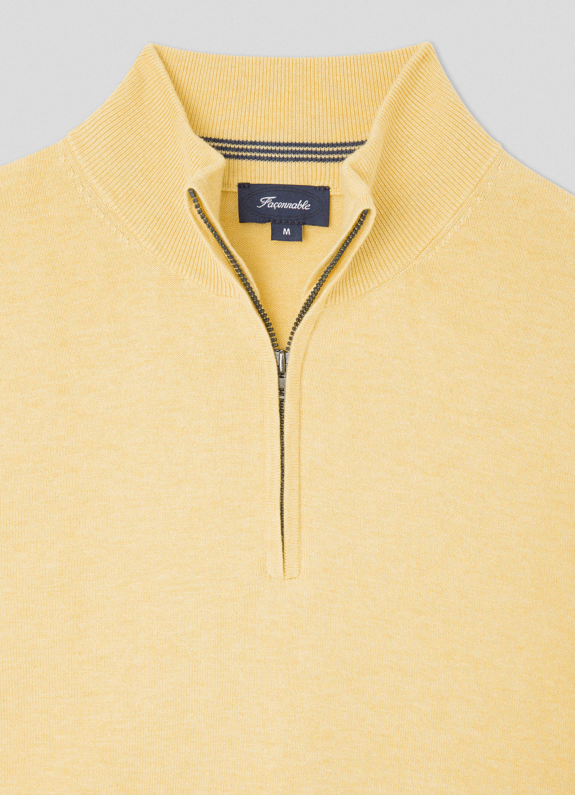 Regular Fit Zip Collar Jumper | Façonnable