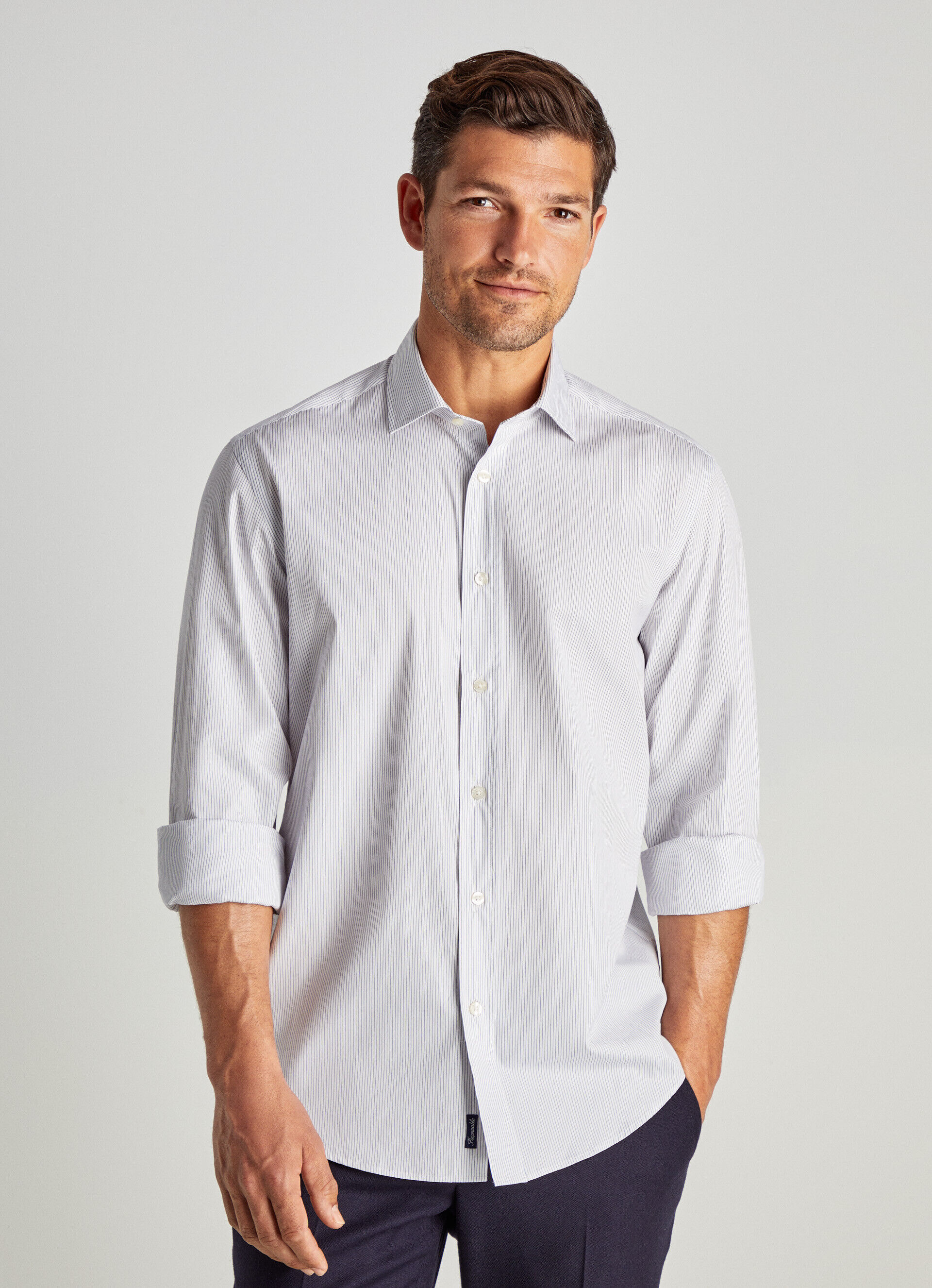 MICRO STRIPE POPLIN SHIRT