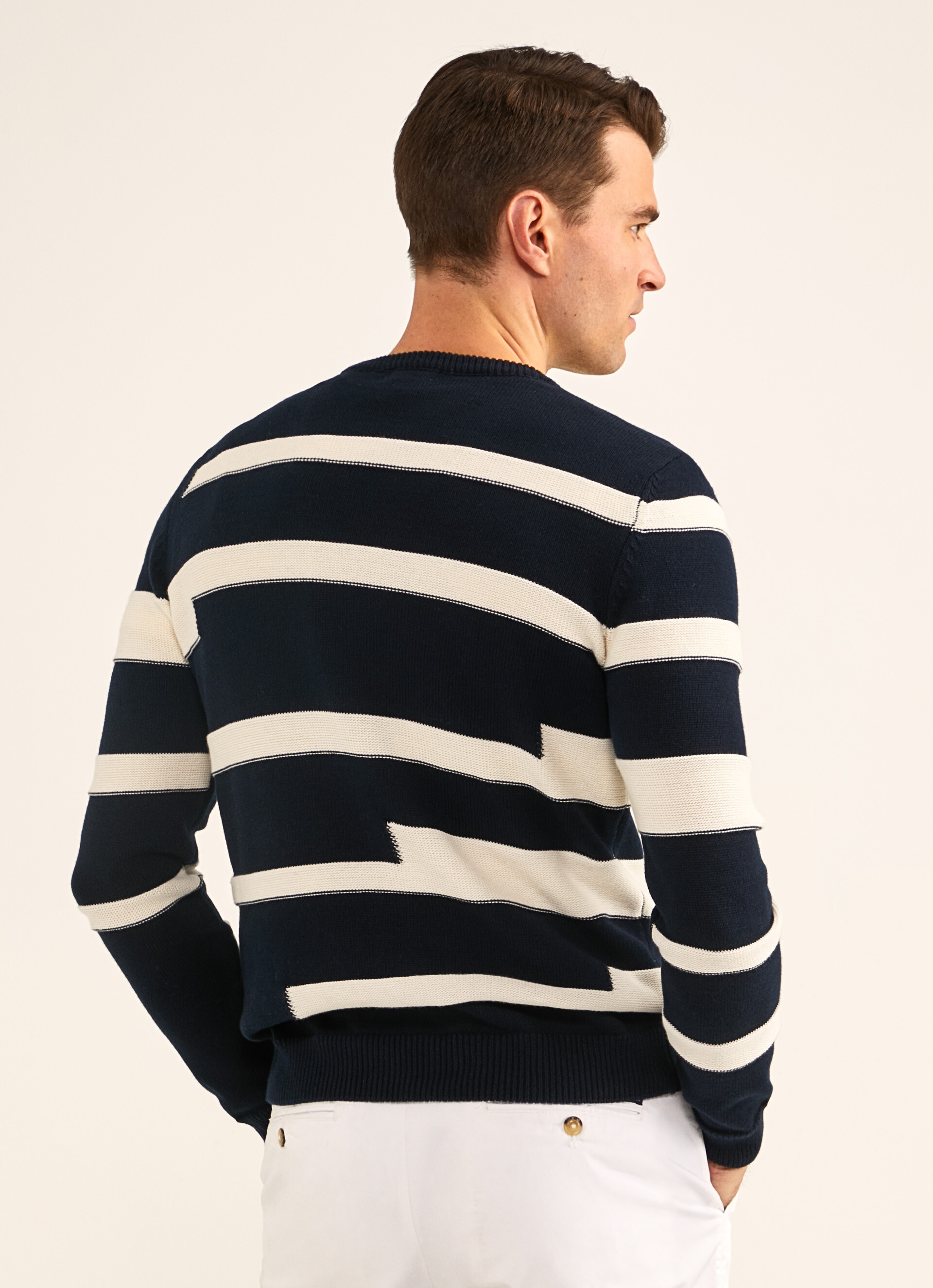 Intarsia Striped Jersey | Façonnable